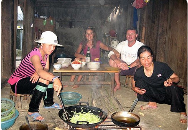 Kitchen in homestay